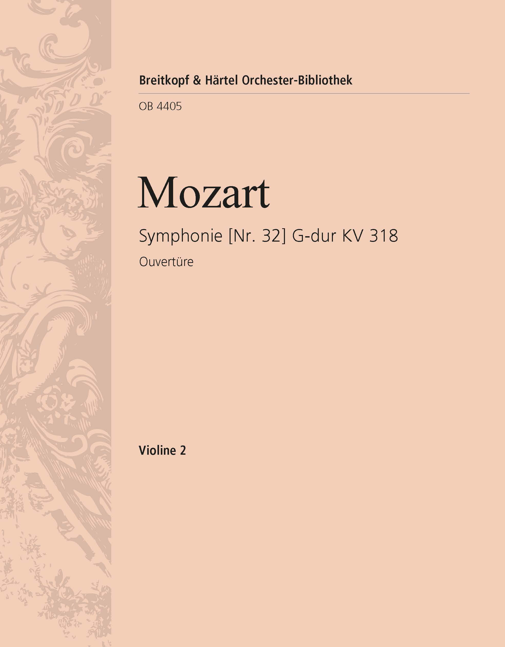 Front Cover Image Sinfonie Nr. 32 G-dur KV 318