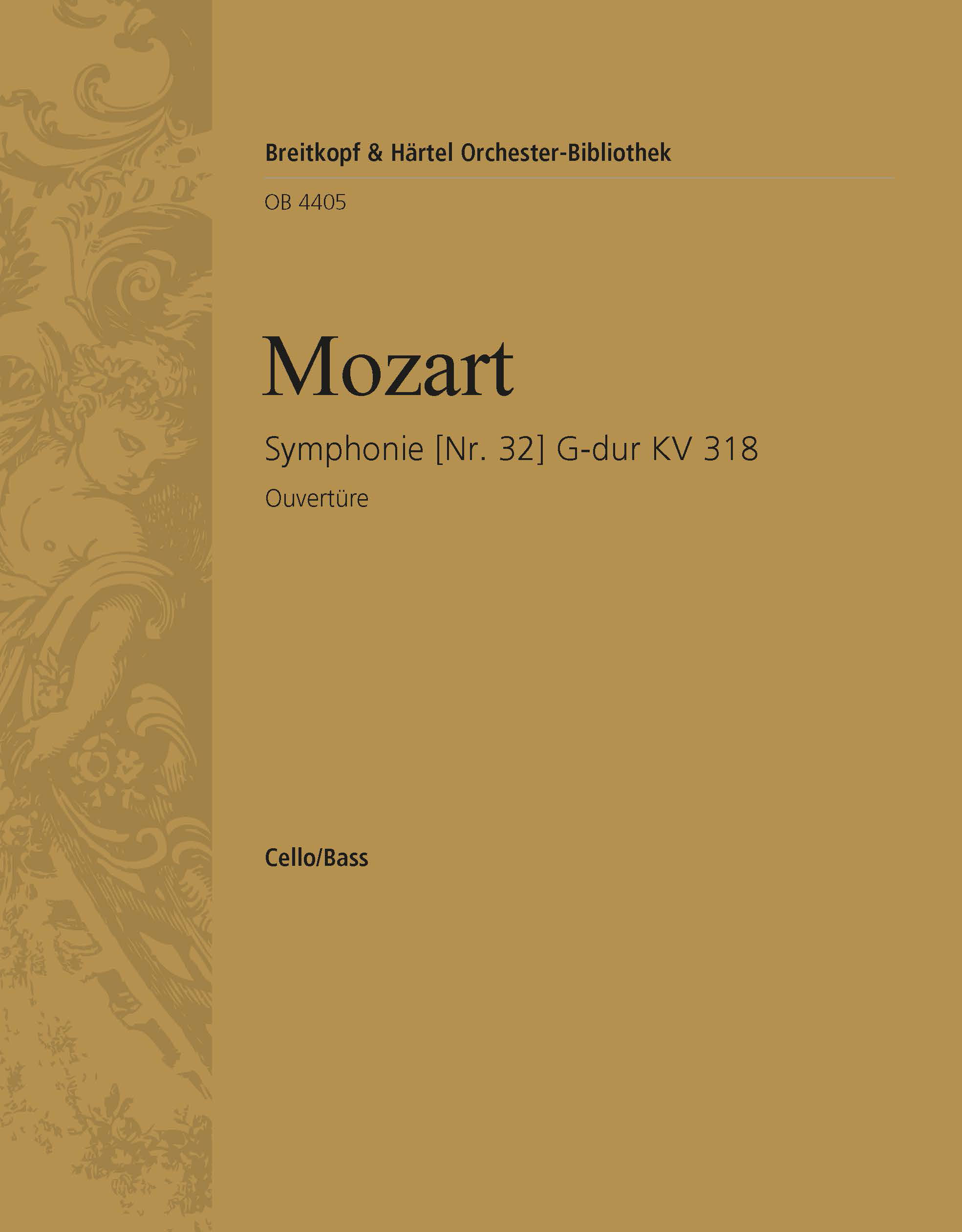 Front Cover Image Sinfonie Nr. 32 G-dur KV 318