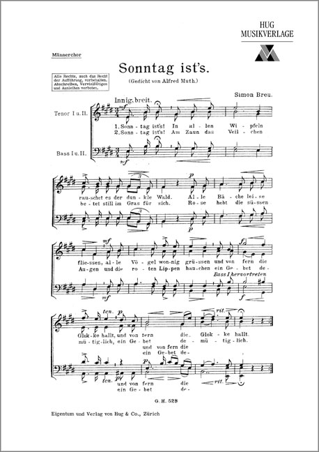 Front Cover Image Sonntag ist's