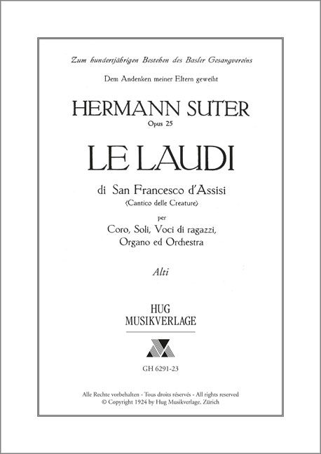 Front Cover Image Laudi op 25