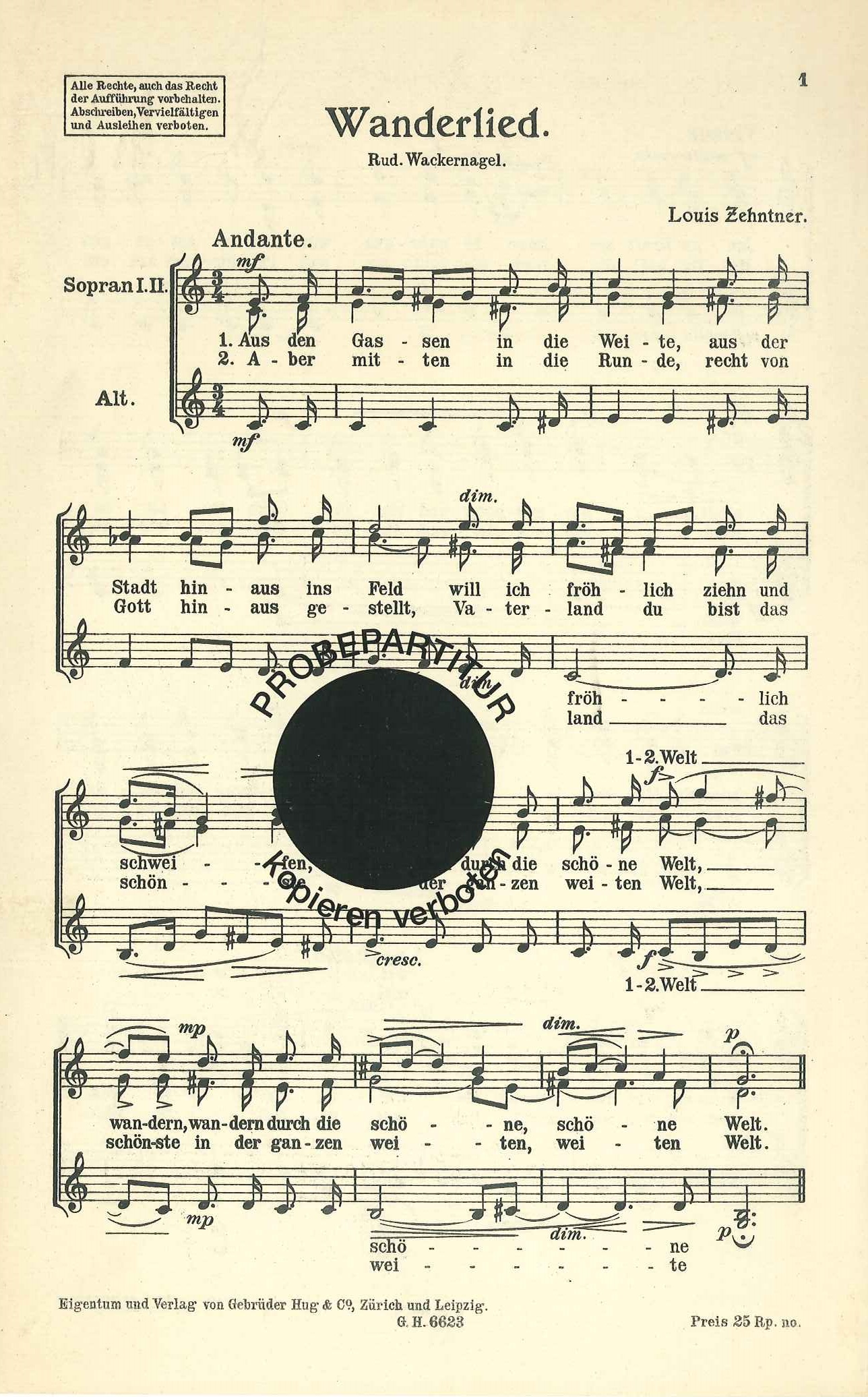 Front Cover Image Wanderlied