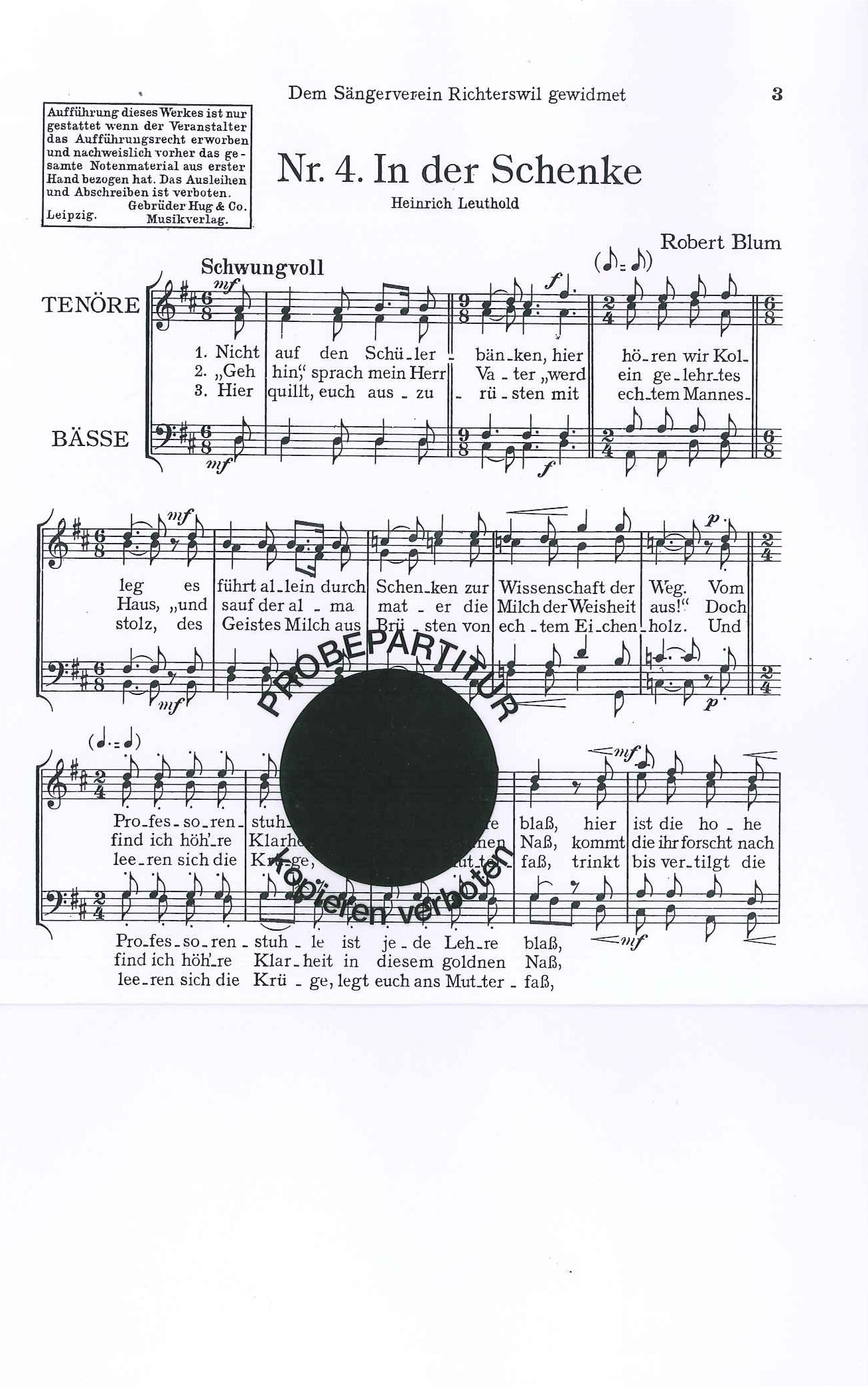 Front Cover Image In der Schenke