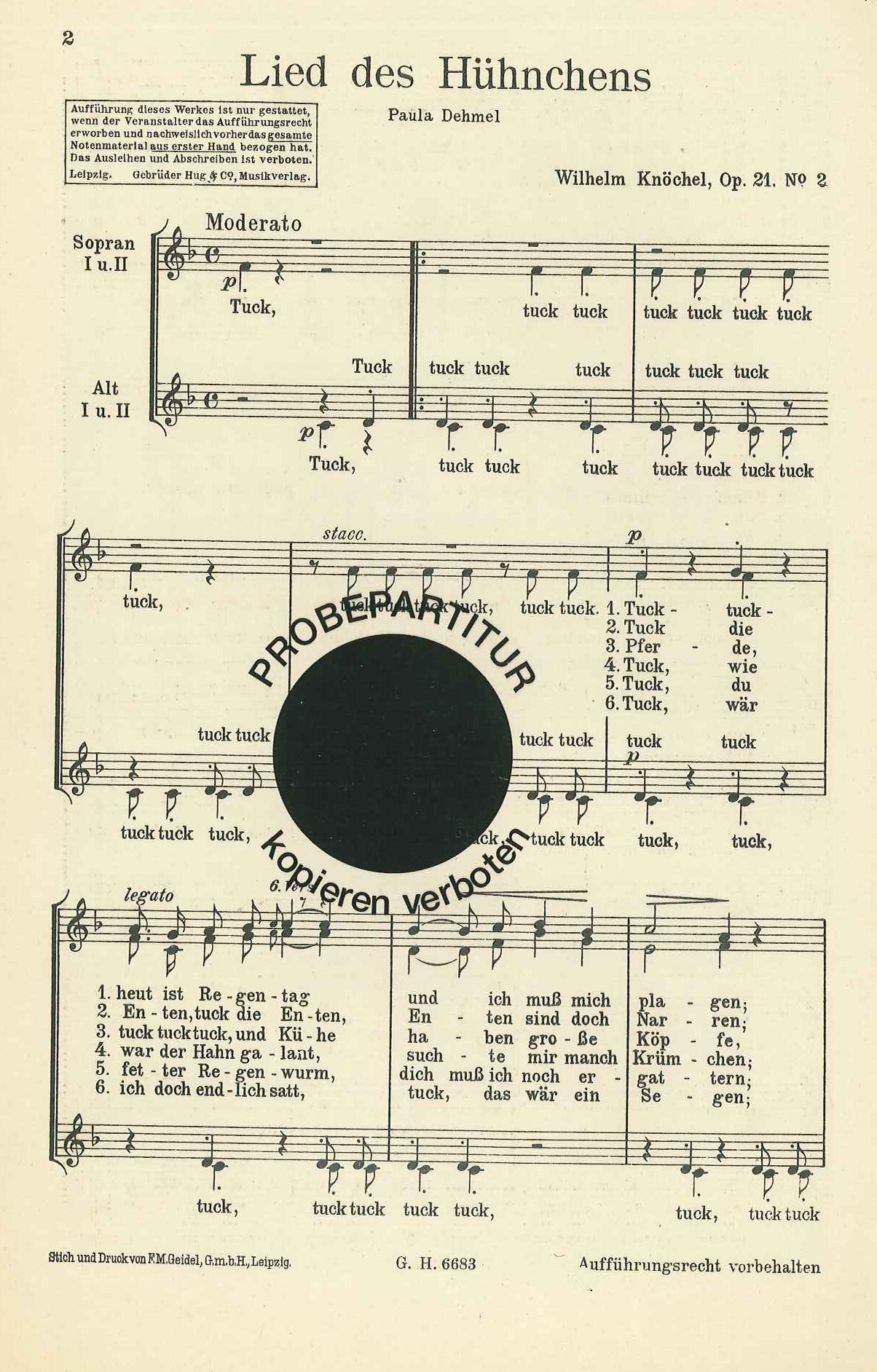 Front Cover Image Lied des Hünchens