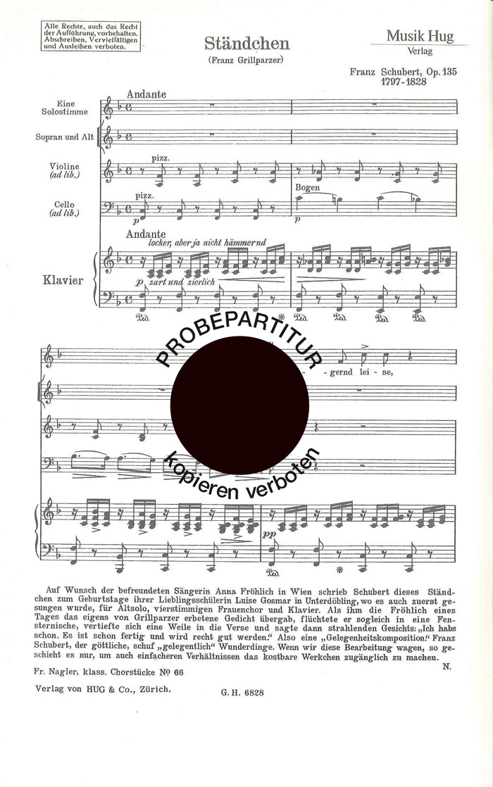 Front Cover Image Ständchen
