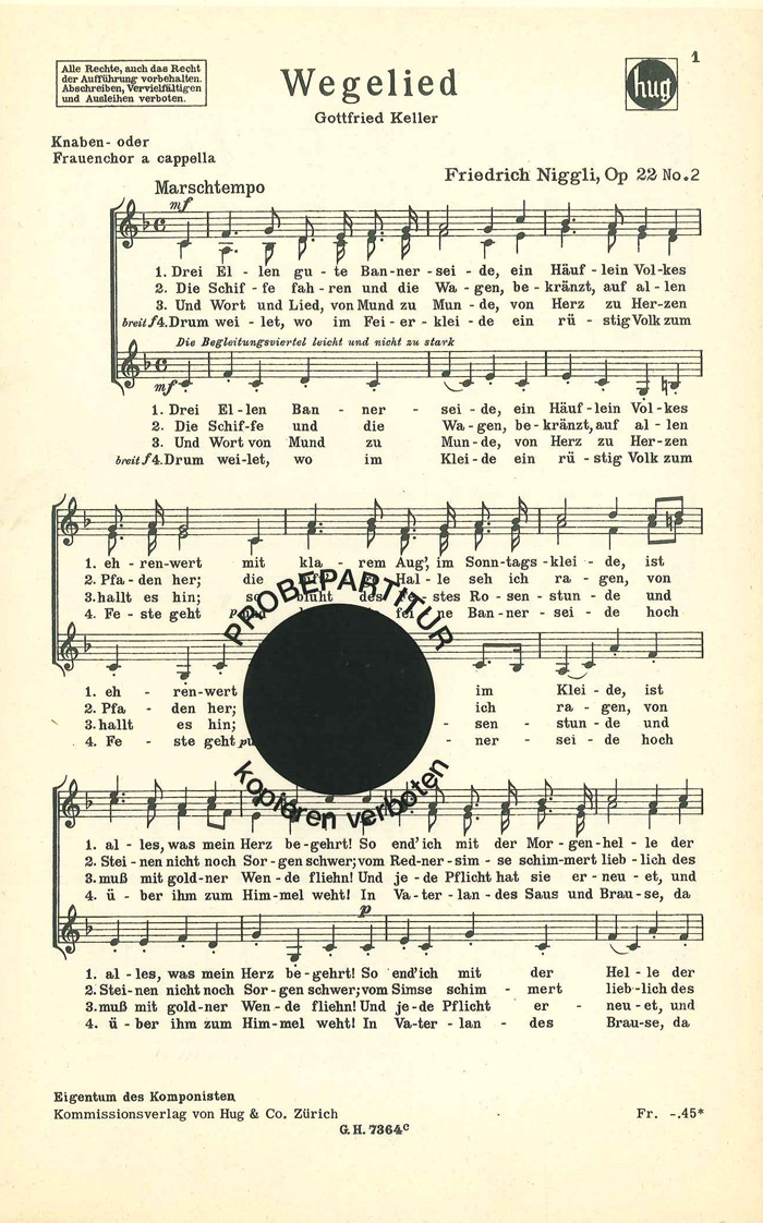 Front Cover Image Wegelied