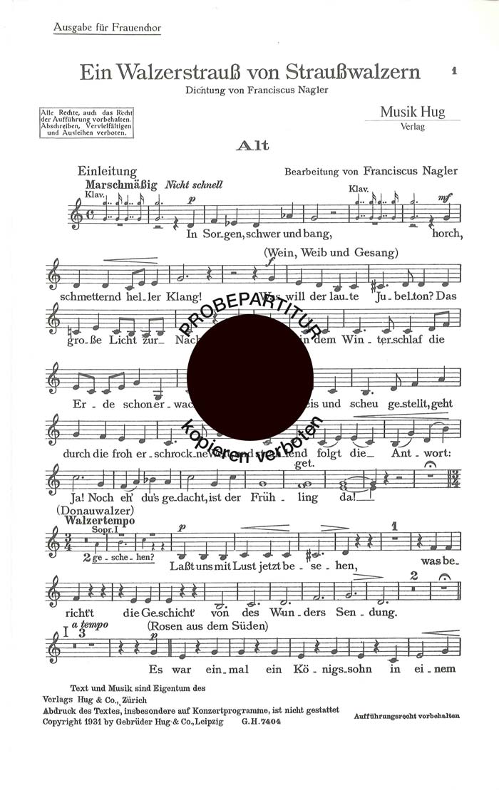 Front Cover Image Walzerstrauss