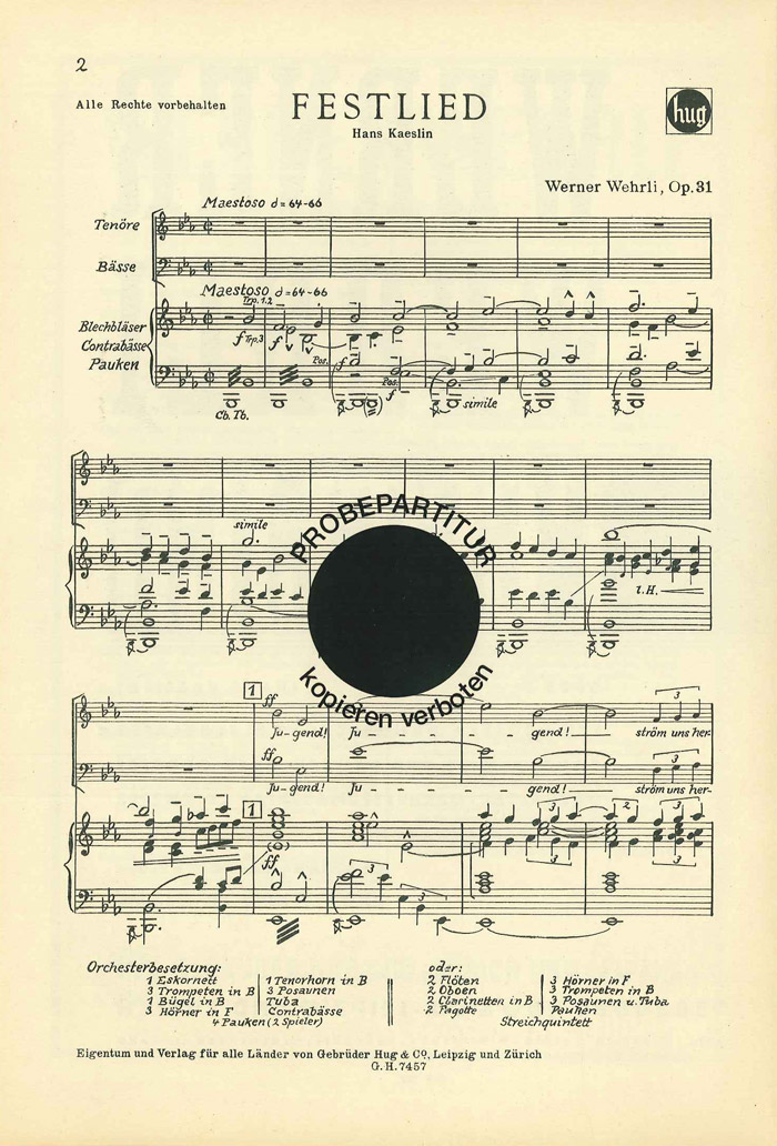 Front Cover Image Festlied