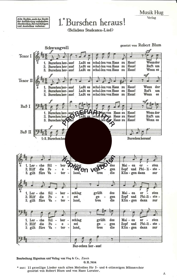 Front Cover Image Burschen heraus