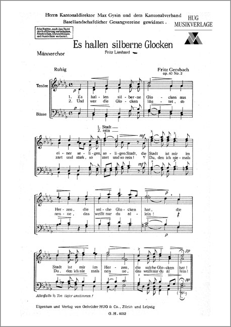 Front Cover Image Es hallen silberne Glocken