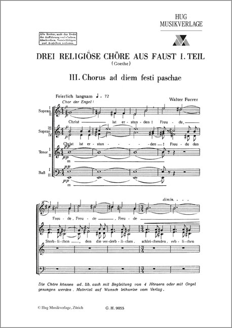 Front Cover Image Chorus ad diem festi paschae