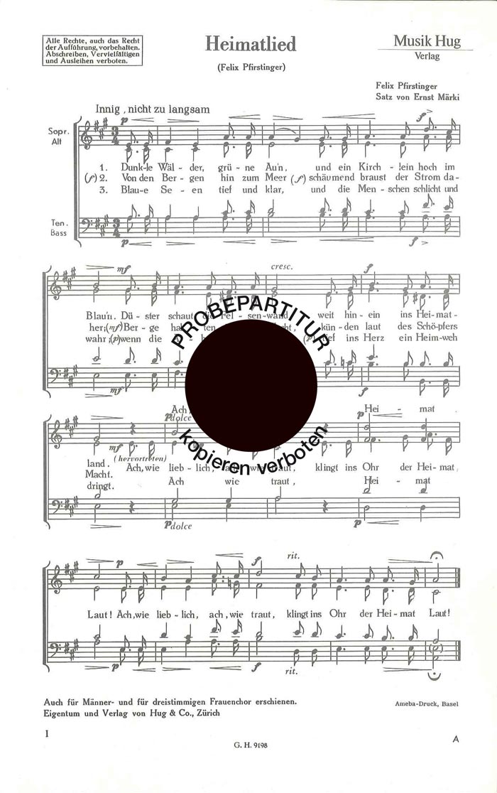 Front Cover Image Heimatlied