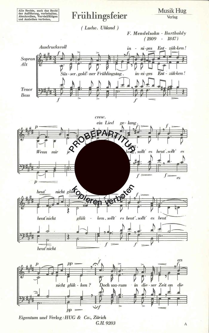 Front Cover Image Frühlingsfeier