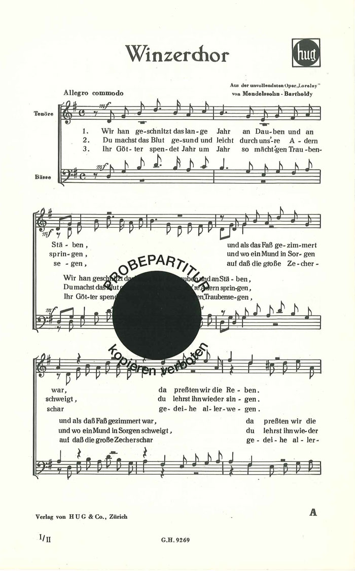 Front Cover Image Winzerchor