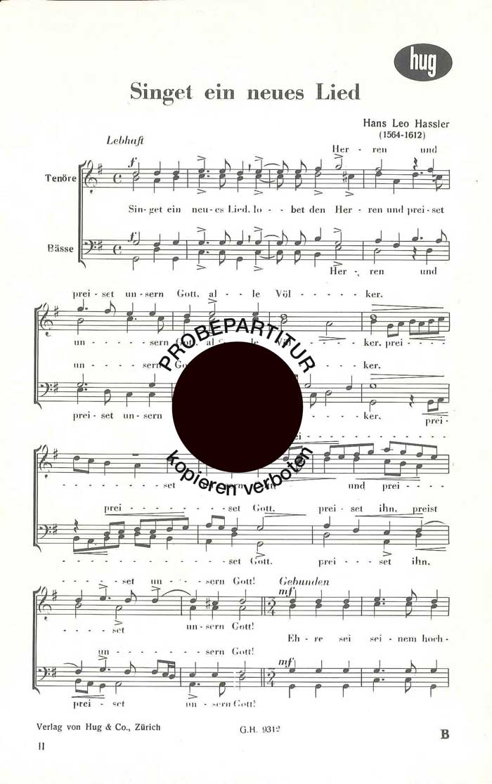 Front Cover Image Singet ein neues Lied