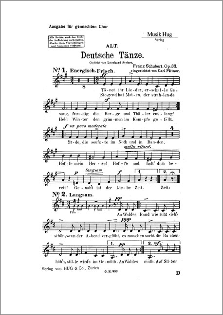 Front Cover Image Deutsche Tänze