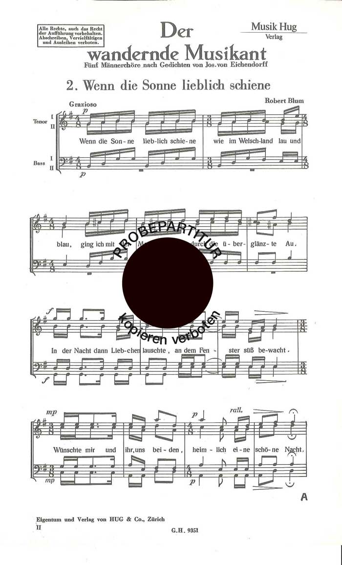 Front Cover Image Wenn die Sonne lieblich schien