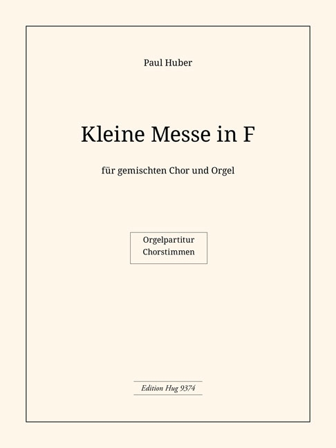 Front Cover Image Kleine Messe in F