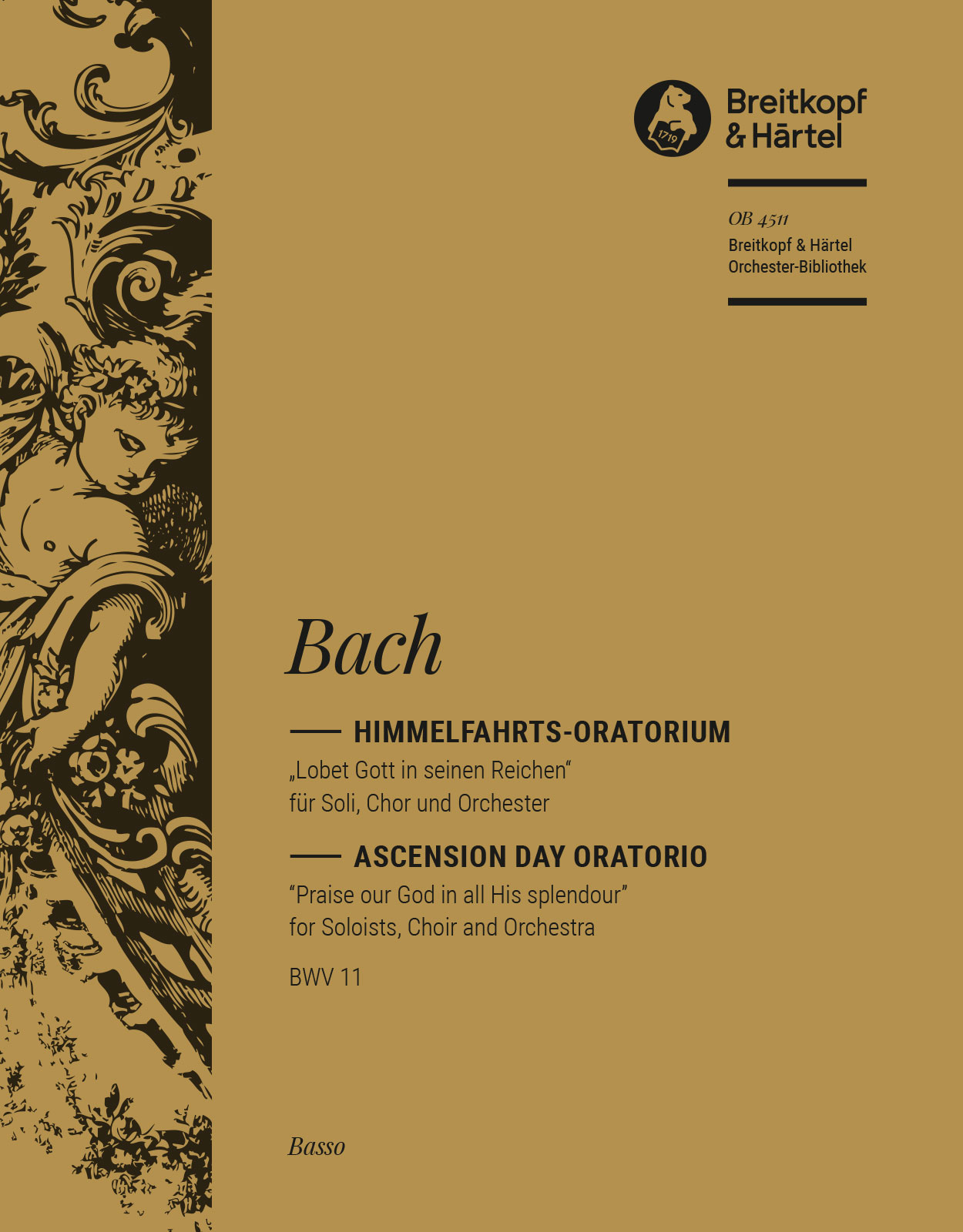 Front Cover Image Himmelfahrts-Oratorium BWV 11