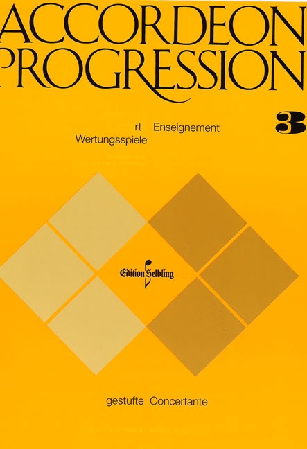 Front Cover Image Accordeon Progression Band 3 Elemantar Stufe