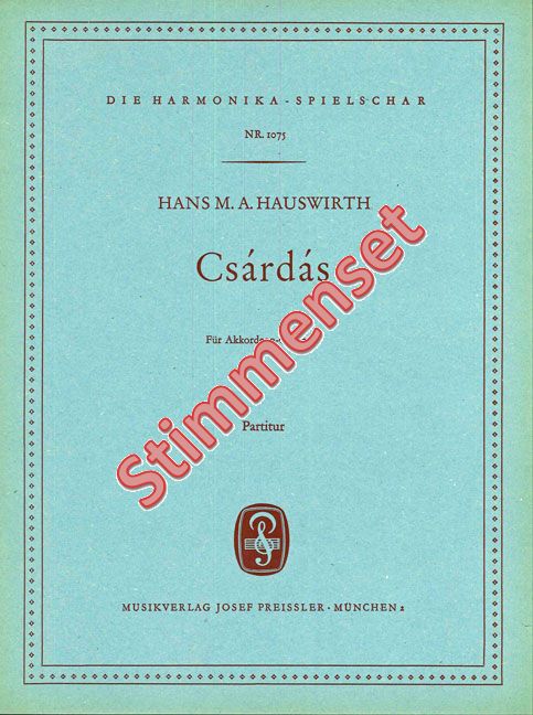 Front Cover Image Czardas