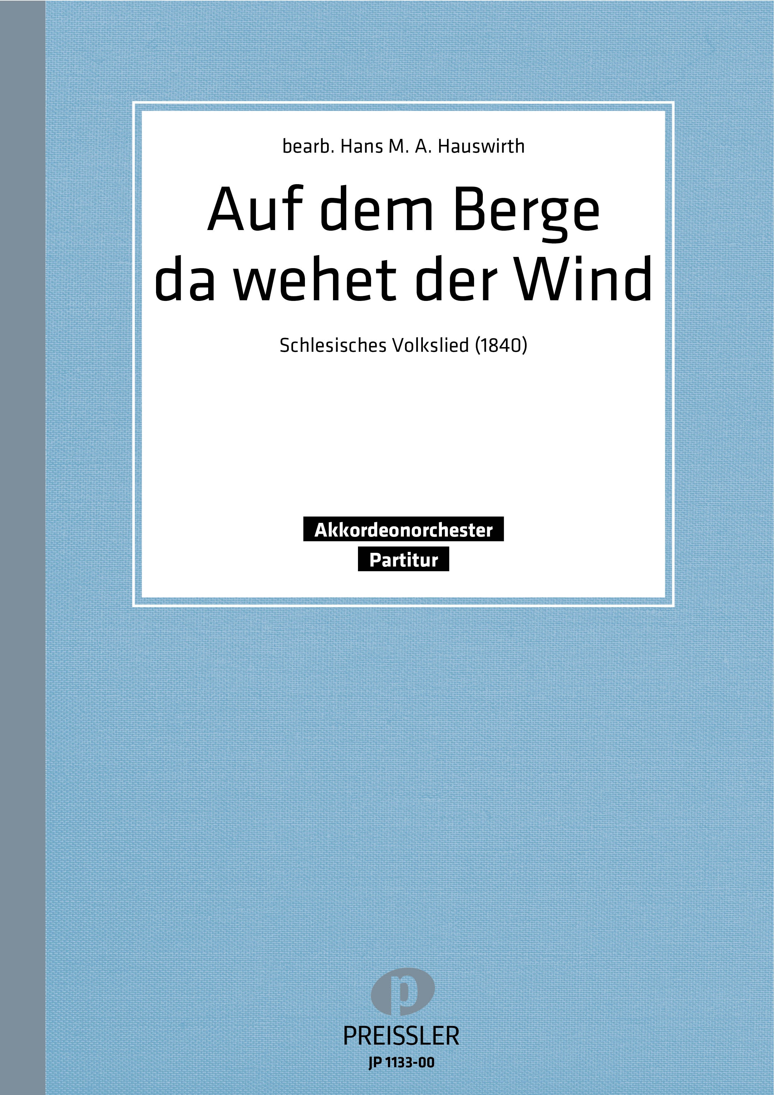 Front Cover Image Auf dem Berge da wehet der Wind