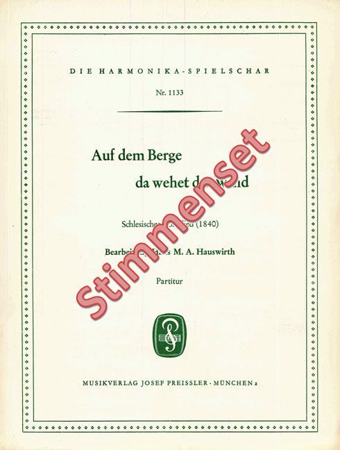Front Cover Image Auf dem Berge da wehet der Wind