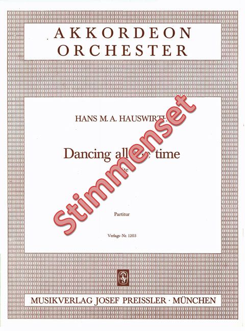 Front Cover Image Dancing all the time
