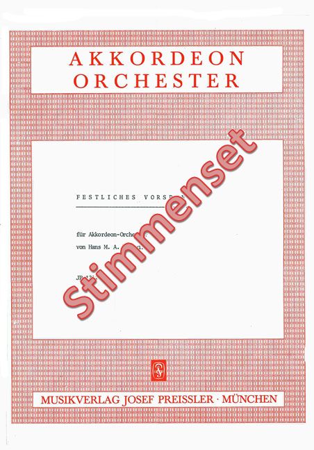 Front Cover Image Festliches Vorspiel