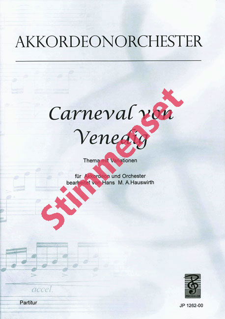 Front Cover Image Carneval von Venedig