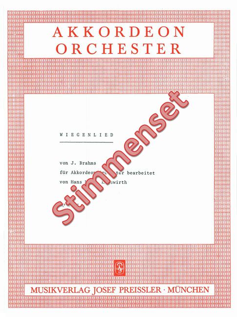 Front Cover Image Wiegenlied
