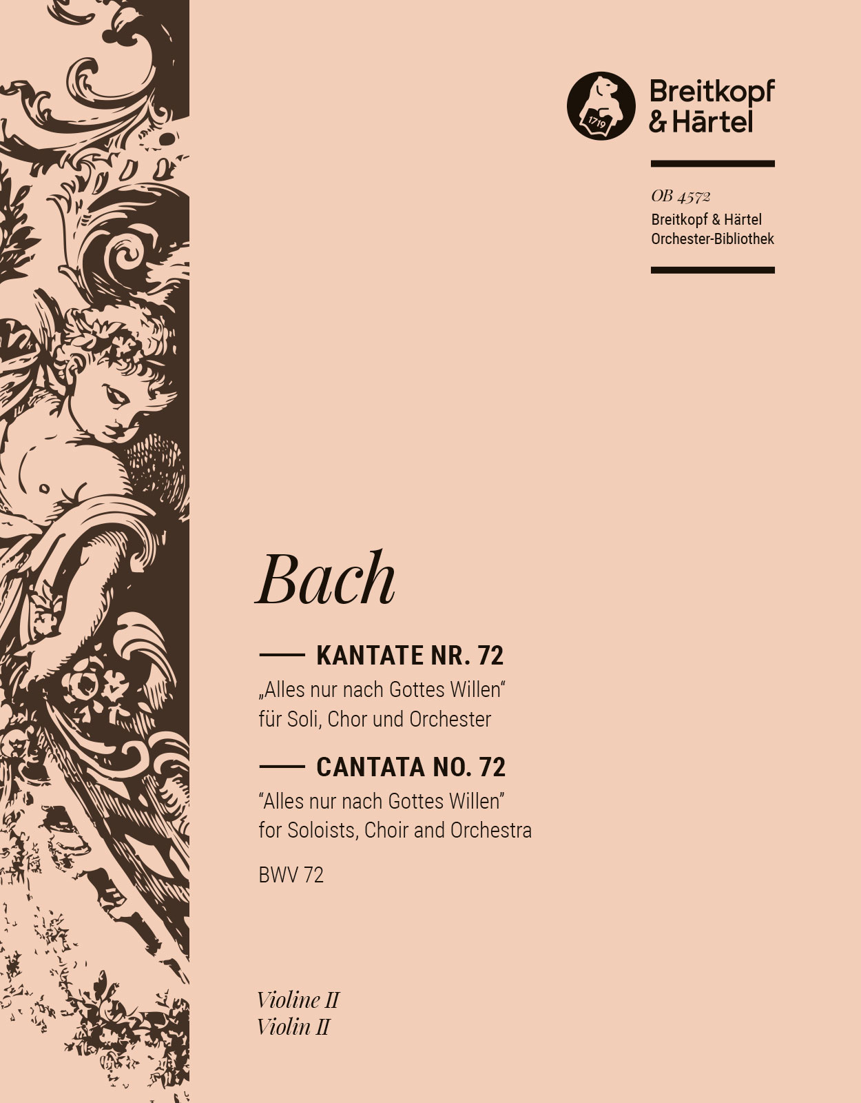 Front Cover Image Kantate BWV 72 „Alles nur nach Gottes Willen“