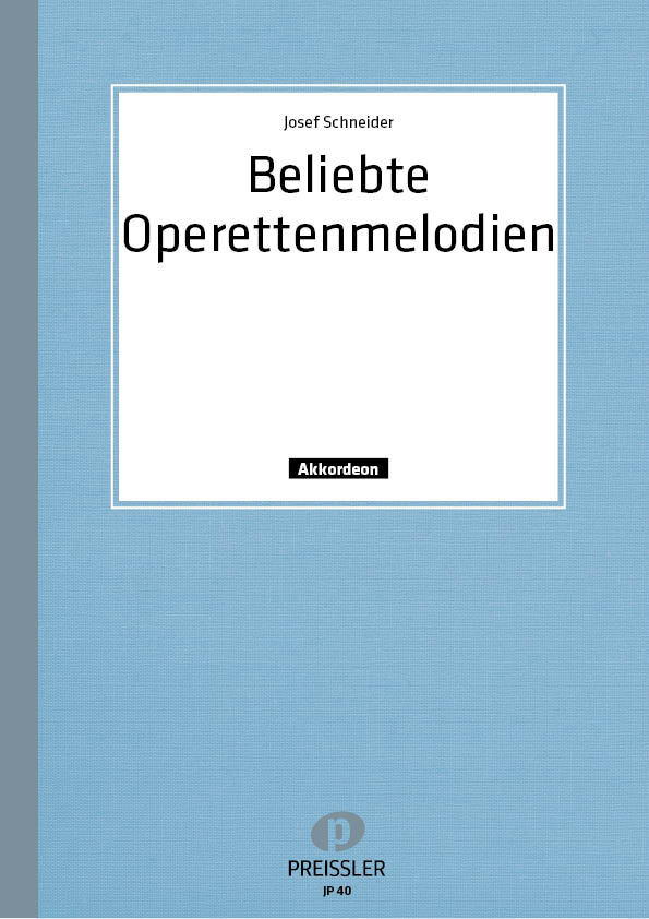 Front Cover Image Beliebte Operetten-Melodien