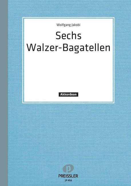Front Cover Image Sechs Walzerbagatellen