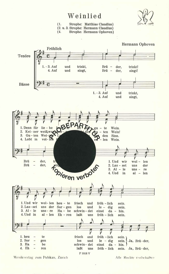 Front Cover Image Weinlied