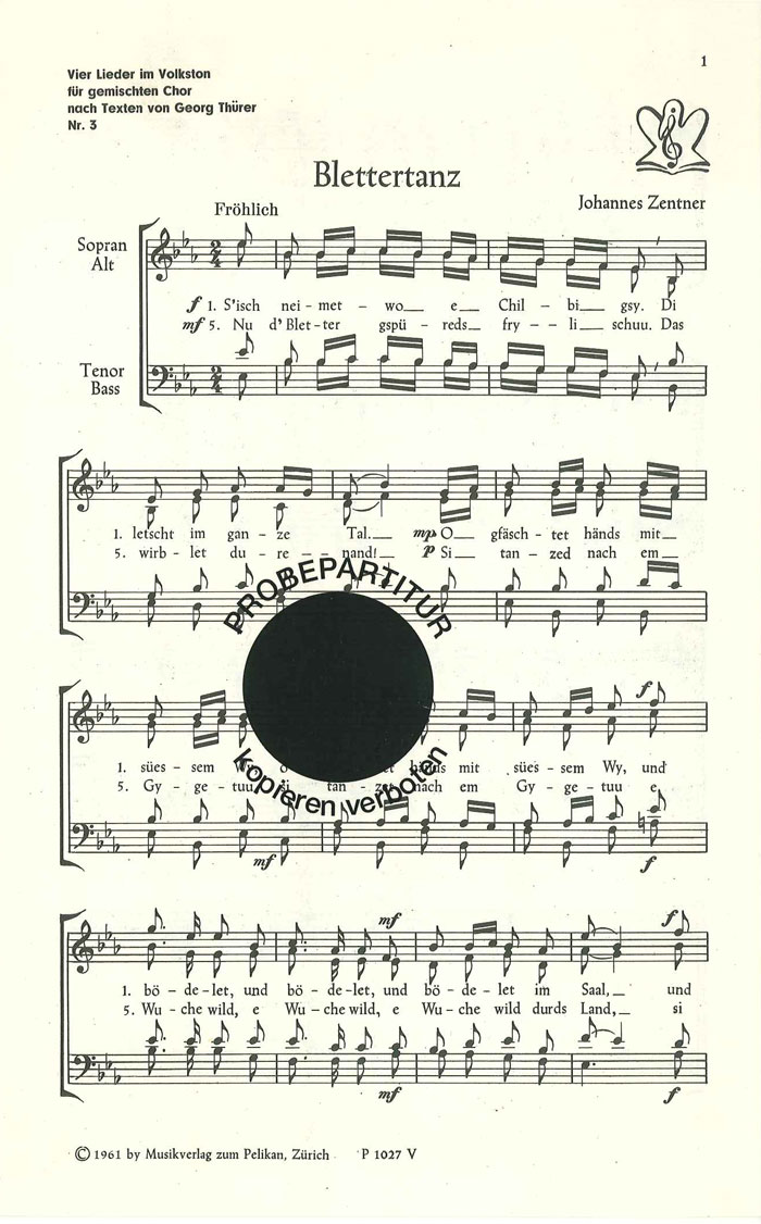 Front Cover Image Blettertanz