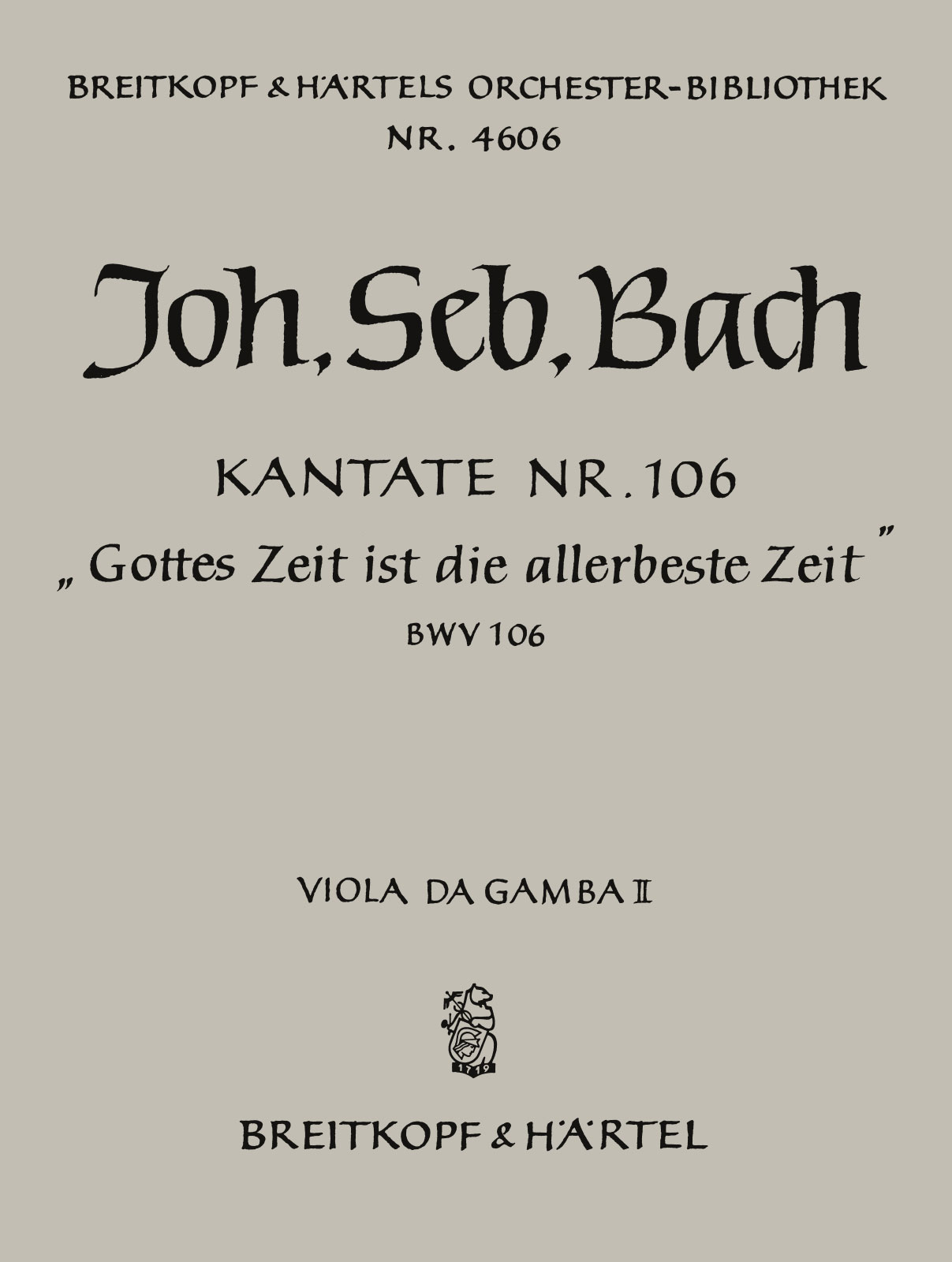 Front Cover Image Antiche Danze ed Arie BWV 106