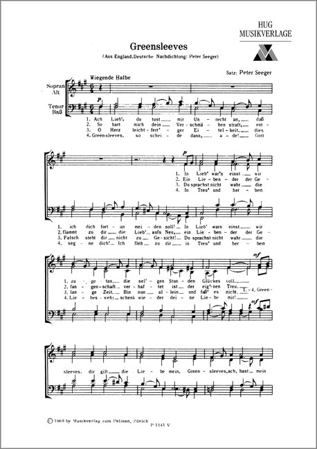 Front Cover Image Greensleeves