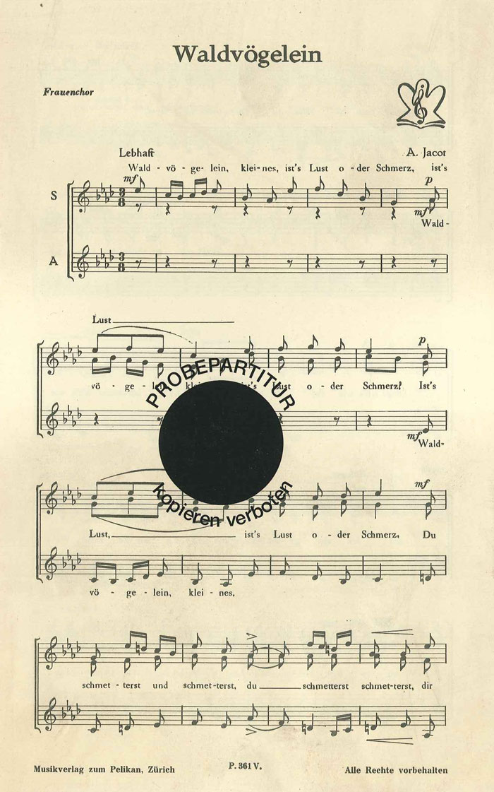 Front Cover Image Waldvögelein
