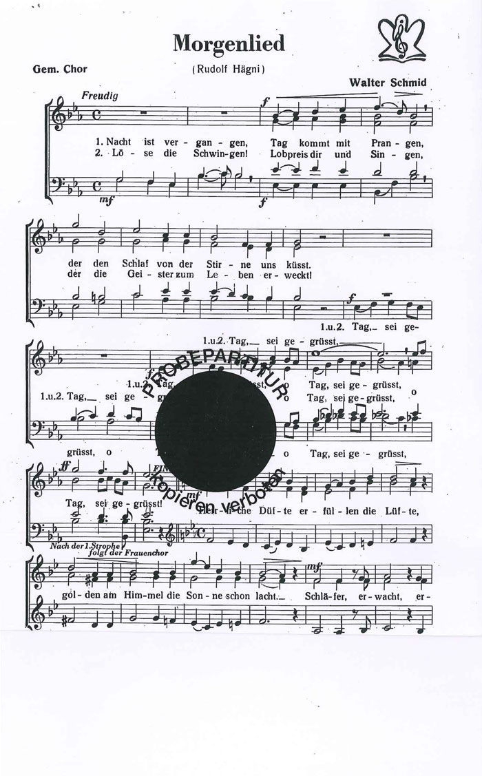 Front Cover Image Morgenlied
