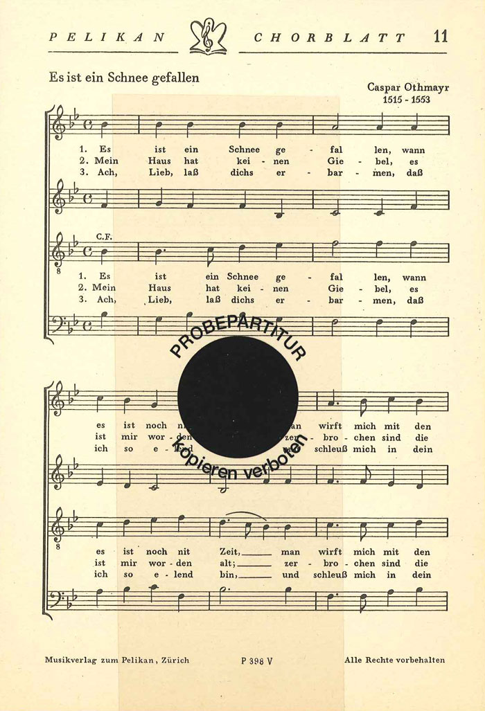 Front Cover Image Es ist ein Schnee gefallen