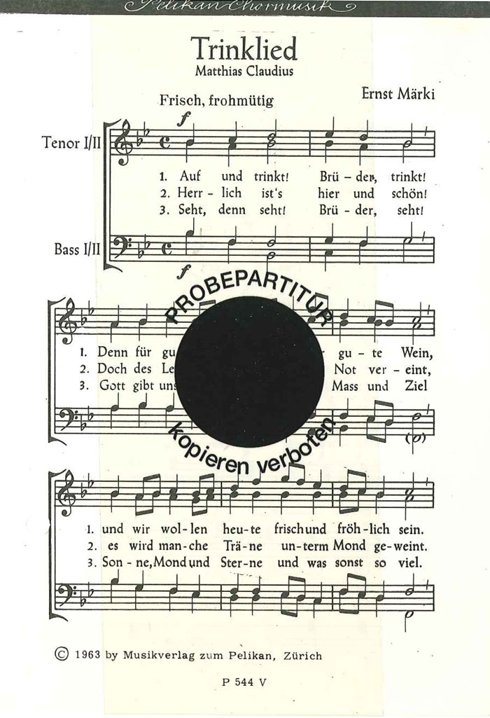 Front Cover Image Trinklied
