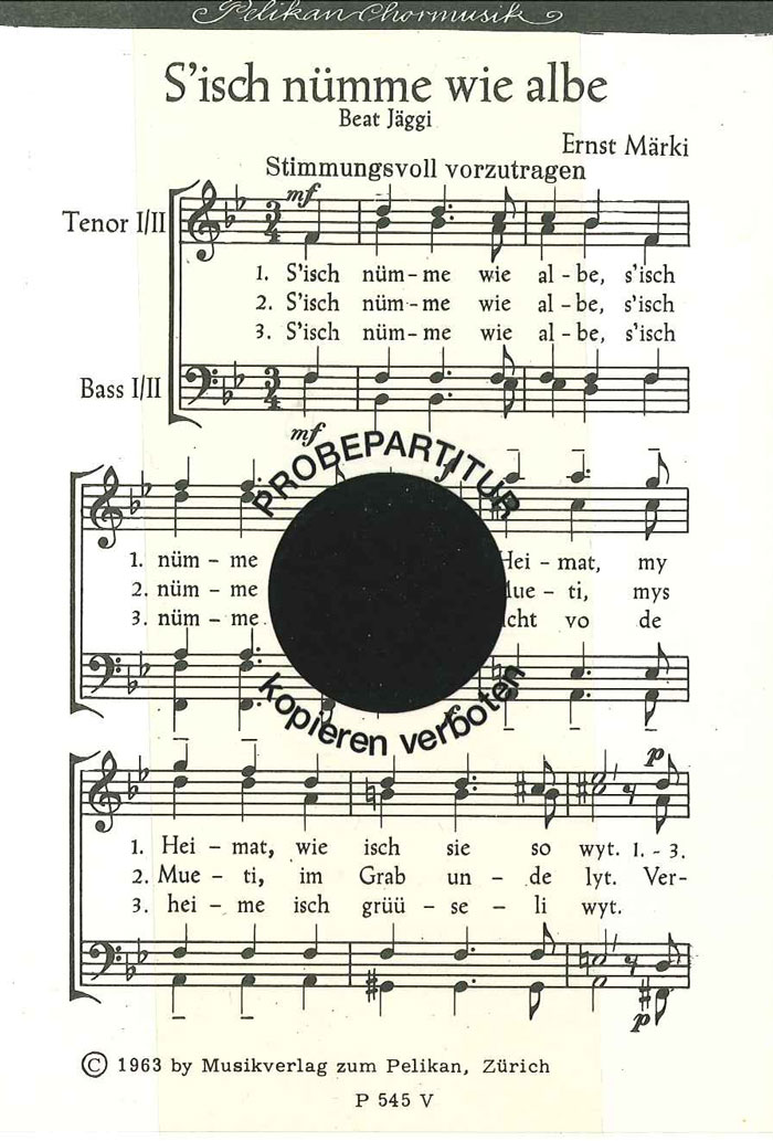 Front Cover Image S isch nümme wie albe