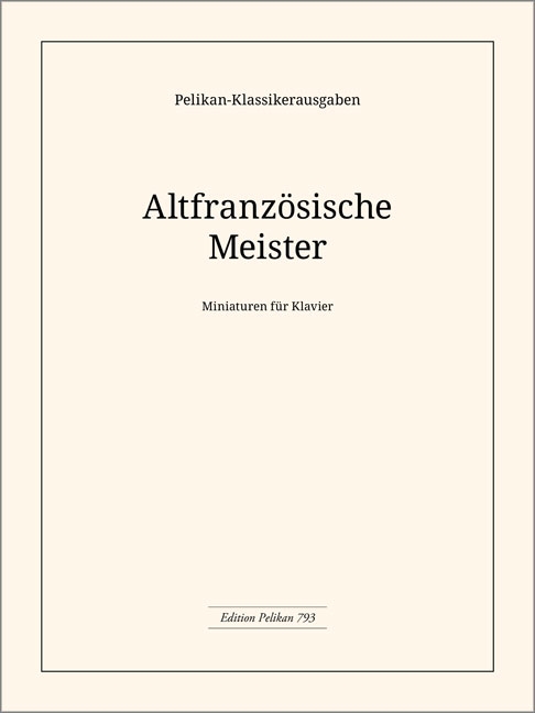 Front Cover Image Altfranzösische Meister