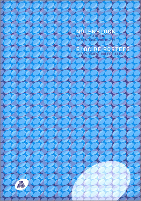 Front Cover Image Notenblock Siestrop mit Hilfslinien