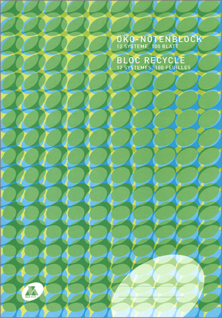 Front Cover Image Öko-Notenblock ohne Hilfslinien