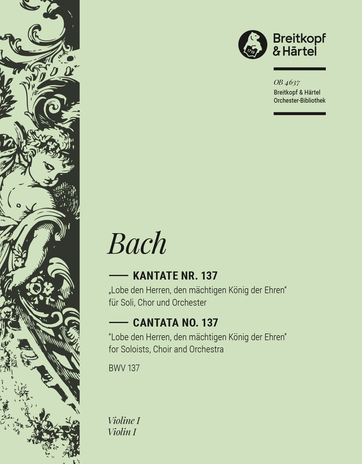 Other Cover Image Kantate BWV 137 „Lobe den Herren, den mächtigen König der Ehren“