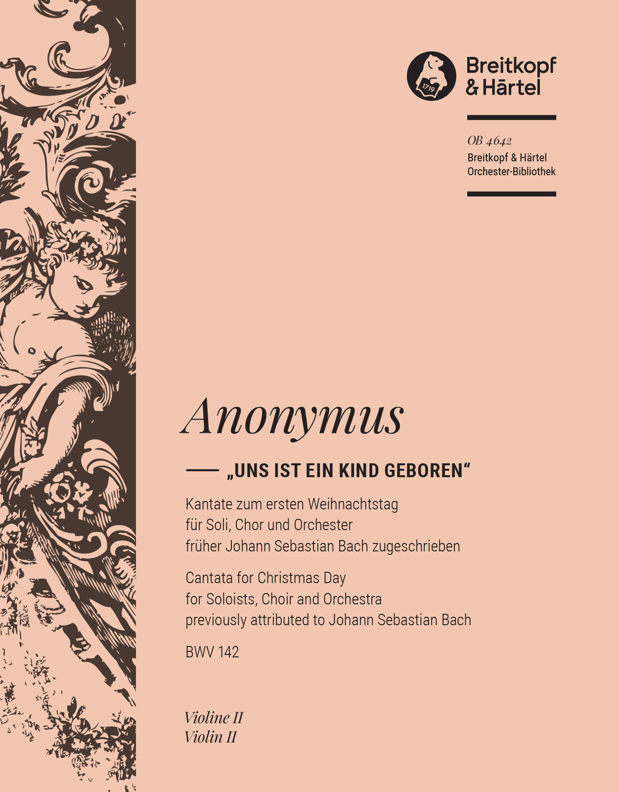Front Cover Image Kantate BWV 142 „Uns ist ein Kind geboren“