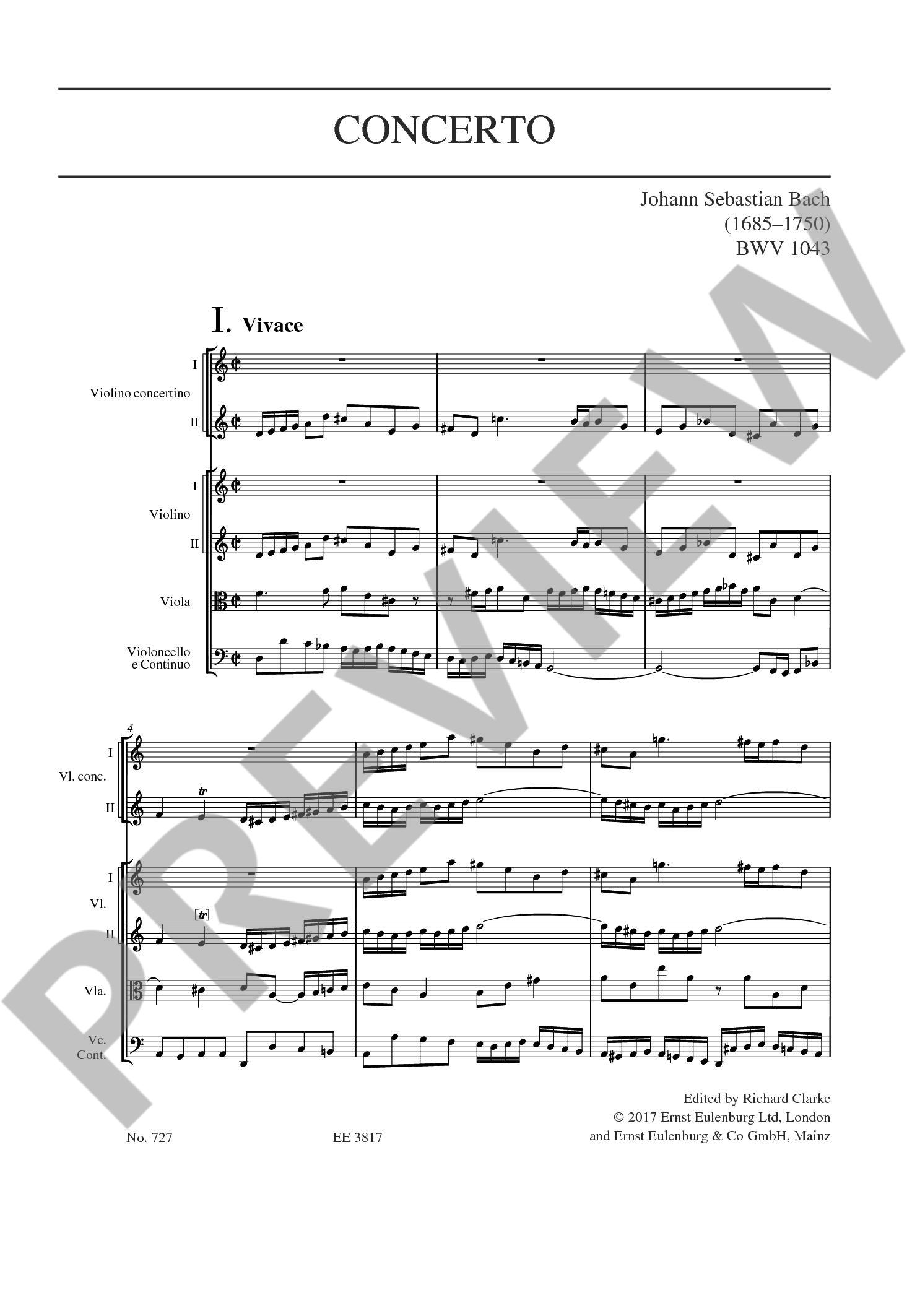 Other Cover Image Doppel-Konzert d-Moll BWV 1043