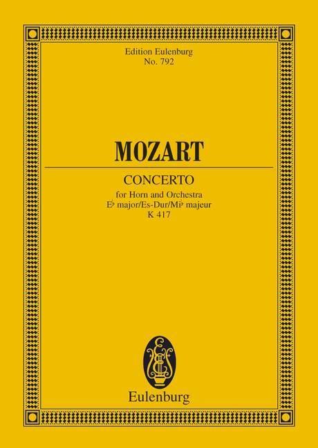 Front Cover Image Hornkonzert Nr. 2 Es-Dur KV 417 (1783)