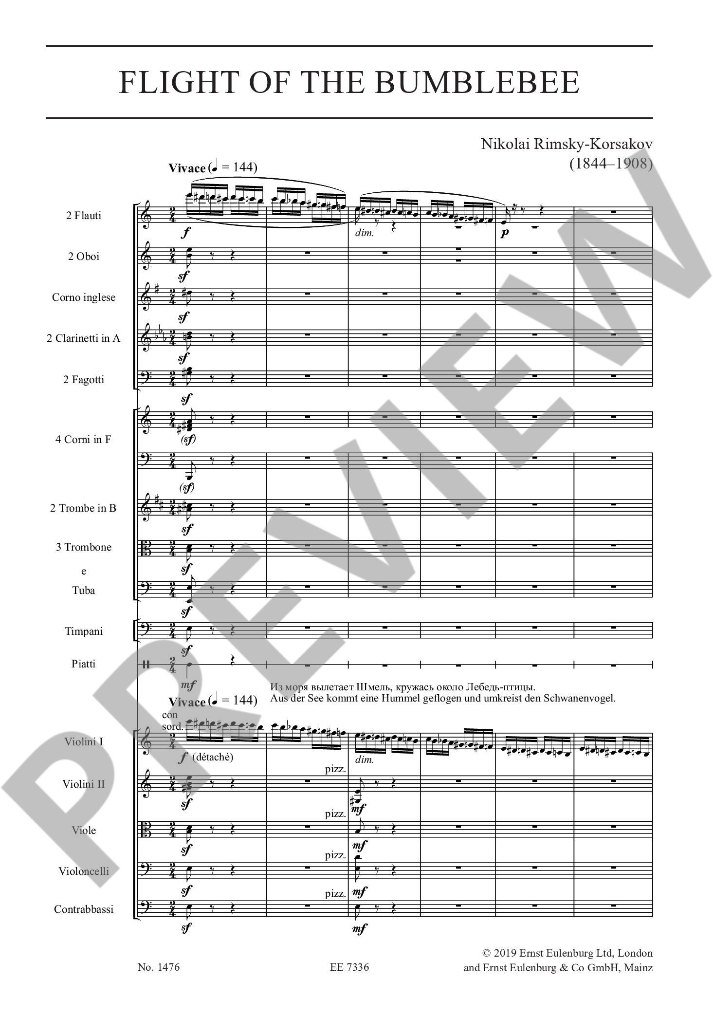 Other Cover Image Hummelflug a-Moll (1899 - 1900)